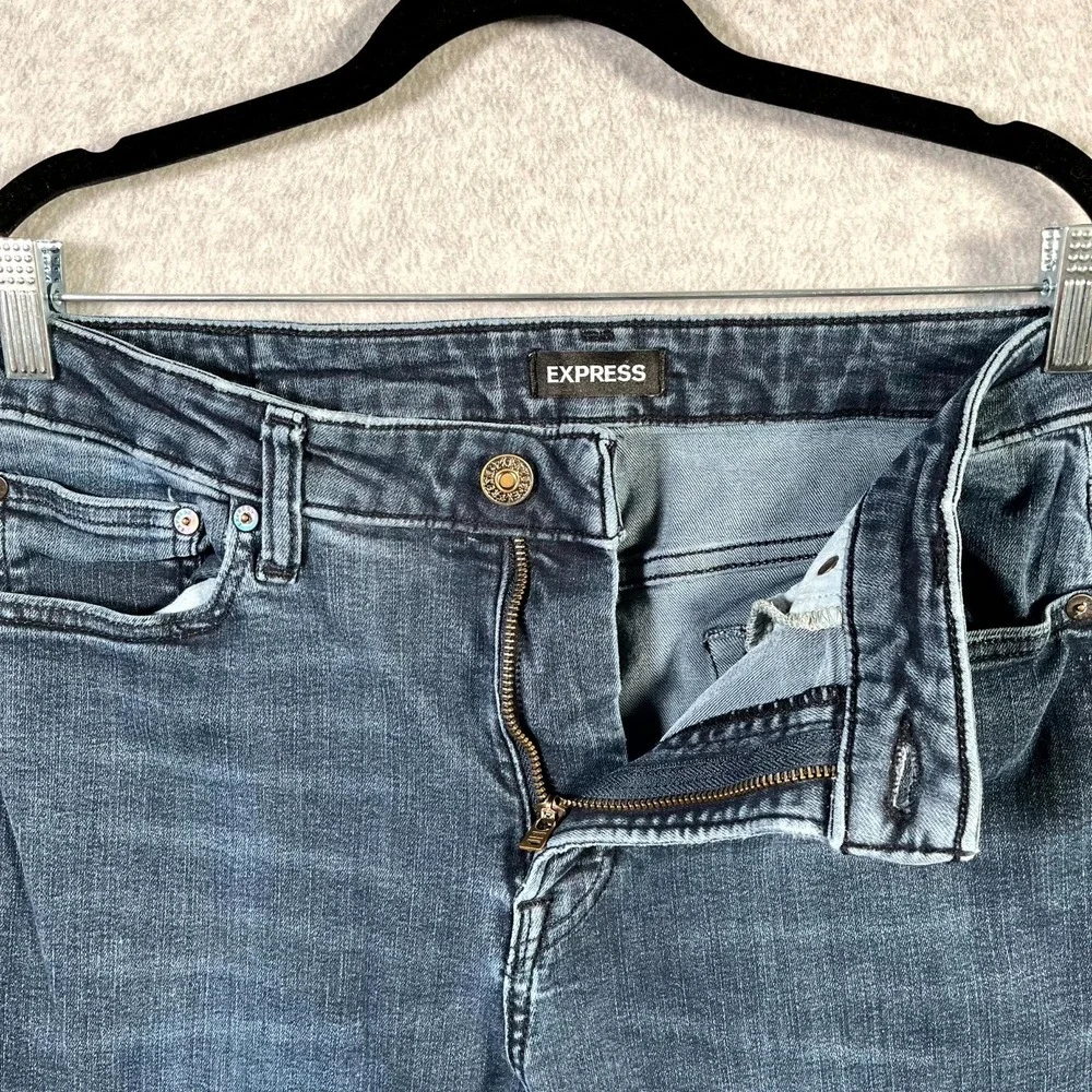 Express Skinny Jeans Mens 34x34 Blue‎ Denim Cotton Slim Fit Dark Wash Streetwear